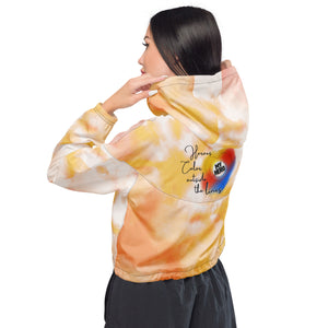 Women’s Orange Cloud cropped windbreaker