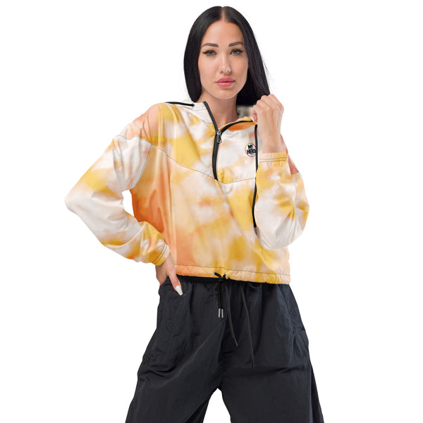 Women’s Orange Cloud cropped windbreaker