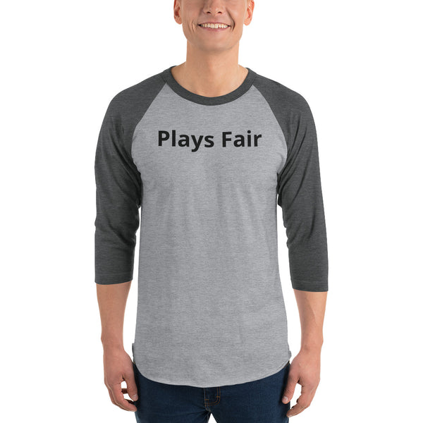 PLAYS FAIR - 3/4 sleeve raglan shirt