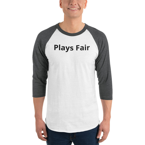 PLAYS FAIR - 3/4 sleeve raglan shirt