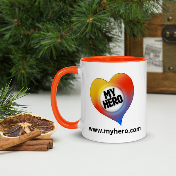mug- MyHero outlined Heart