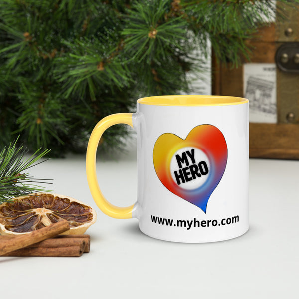 mug- MyHero outlined Heart